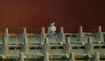 Chinese Beauty Girl in Drama Story of Yanxi Palace from Photos to Art Oil Paintings